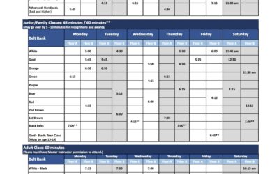 2025 Schedule Announced! (Effective Jan. 2, 2025)