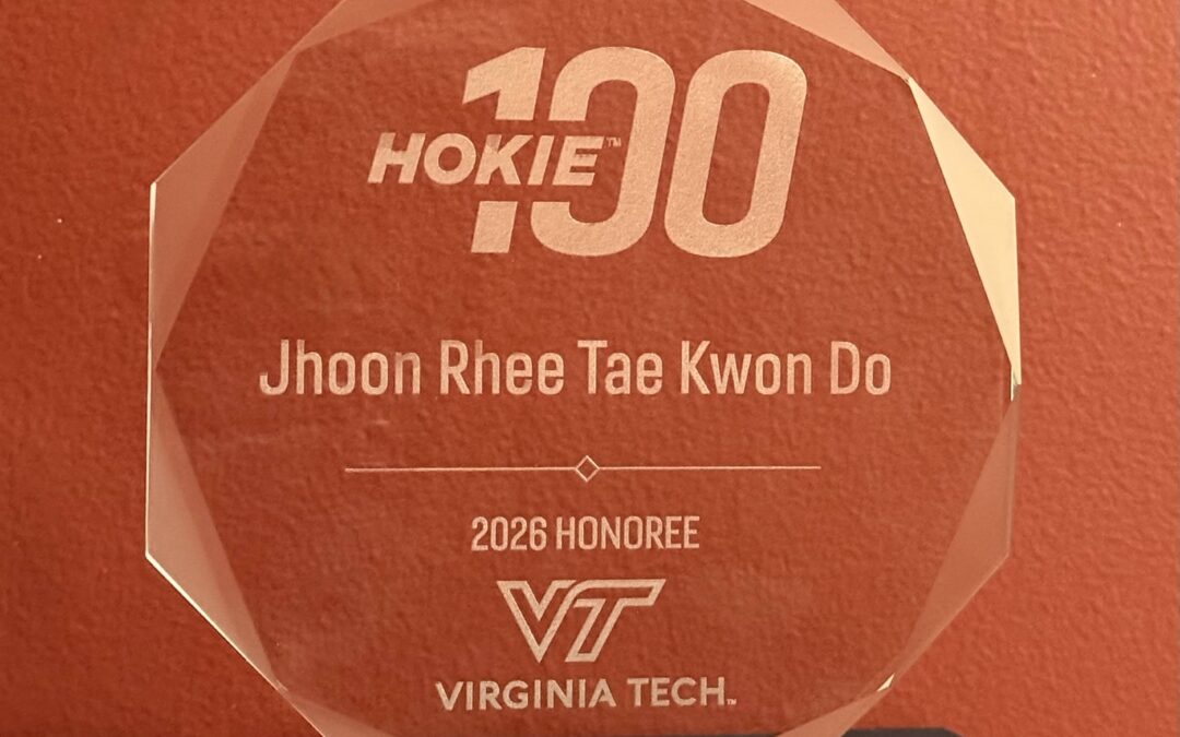 Jhoon Rhee Tae Kwon Do Named a 2026 Virginia Tech Hokie 100 Honoree